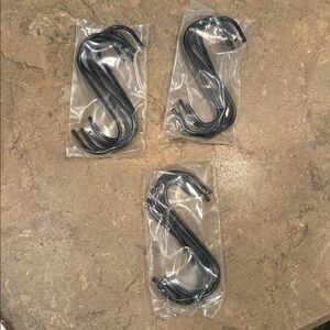Black S Hooks for Hanging
